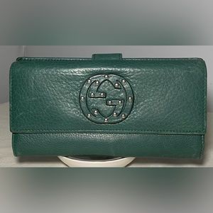 Authentic GUCCI Studded continental wallet